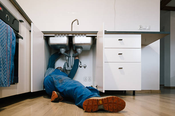 Professional Drain Cleaning technician working in Grover, NC